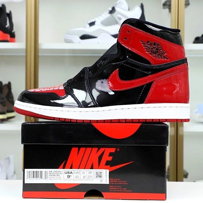 OG PATENT HIGH JORDAN AIR BRED 1 0308